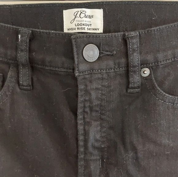 J. Crew Black Lookout High Rise Skinny Jeans - Picture 4 of 9
